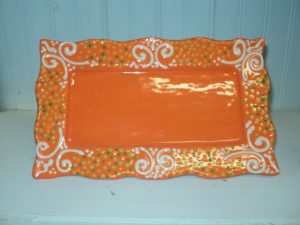 wavy edged Hors D'oeuvres tray